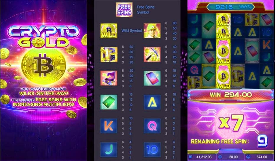 รีวิวเกมสล็อต Crypto Gold slot wallet ทุกค่ายเว็บตรง | superslot888